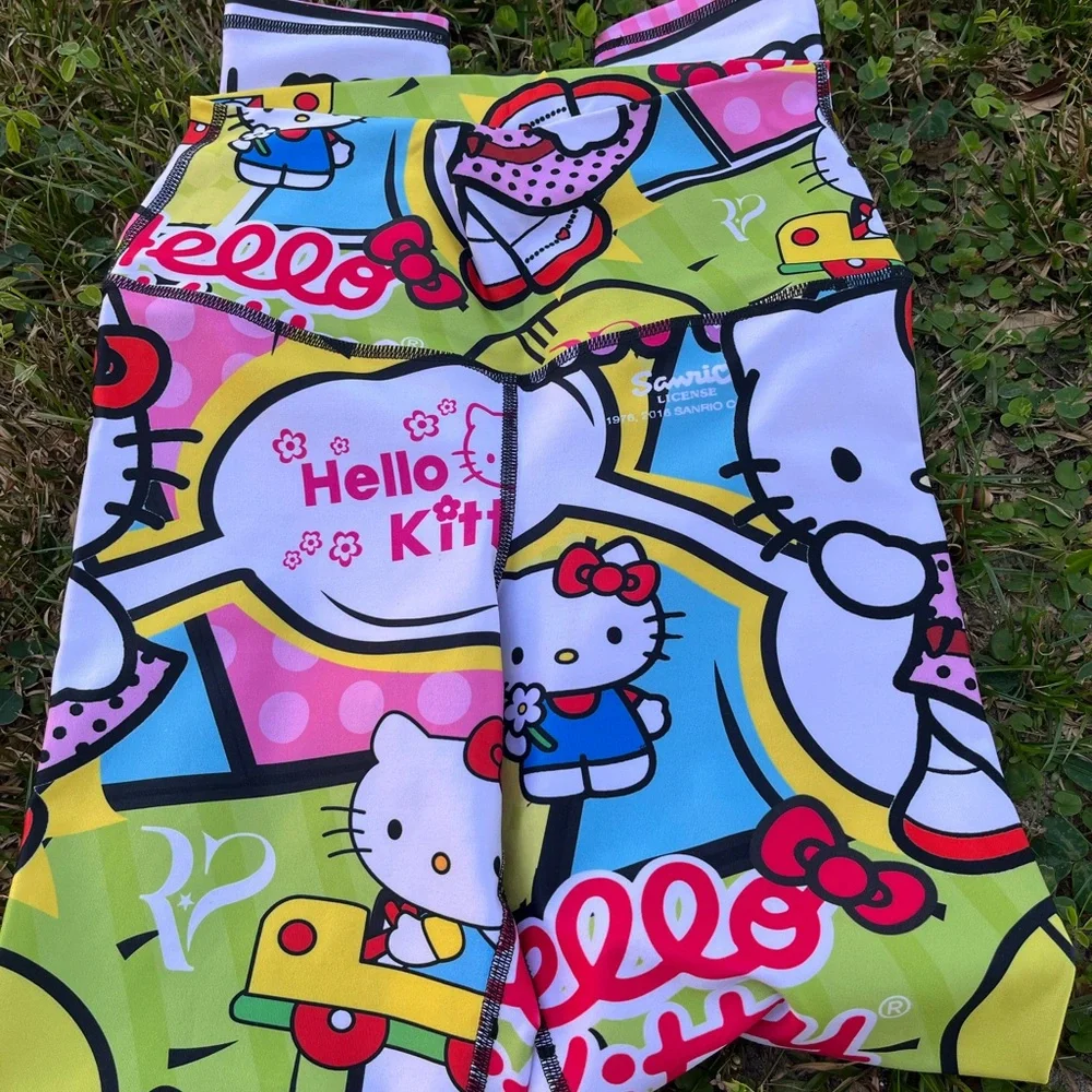 Colorful Hello Kitty Inspired Colombian Leggings - Picture 3 of 6